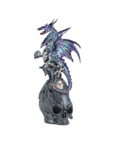 MYSTICAL DRAGON AND SKULL FIGURINE
