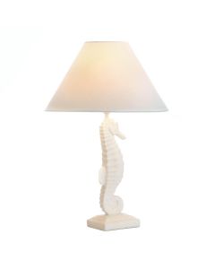 WHITE SEAHORSE TABLE LAMP